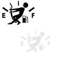 thumbnail image 5 of Funny Car Stickers High Gas Consumption Decal Fuel Gage Empty Stickers Auto Reflective Decals (White), 5 of 5