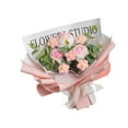 thumbnail image 4 of Ramo de flores de ganchillo hecho a mano con flores artificiales, ramo de punto para boda/ Rosa claro, 4 of 9