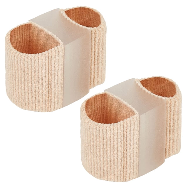 Separadores de dedo del pie de punta de dedo del pie 2pcs para los dedos de los pies para los dedos superpuestos para los dedos de los pies bunion separadores de los pies