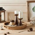 thumbnail image 5 of Rattan Serving Tray 30cm, Woven Serving Trays with Handles, 5 of 5