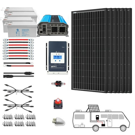 ACOPOWER 600W Mono Black RV Solar System