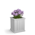 thumbnail image 3 of Cape Cod 16" x 16" x 18" Square White Self-Watering Plastic Planter, 3 of 14