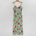 thumbnail image 5 of Tomato Pattern Sleeveless Dress Loose Women's Dress Dresses Luxury Evening Dresses, 5 of 9