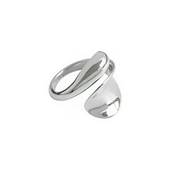 Anillo de plata Qarigey para mujer abierto ajustable decorativo elegante a la moda AP019024-01