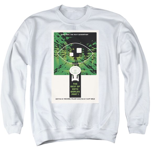 Star Trek Tng Season 3 Episode 26 Adult Crewneck Sweatshirt White