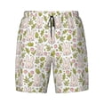 thumbnail image 4 of Lsque Mens Swim Trunks Cute Rabbit Pattern - Bathing Suit Compression Liner - Beach Swim Shorts Swimwear - (S-3XL) - Stretch Quick Dry -Small, 4 of 9