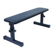 KLB Sport Height Adjustable Utility Flat Weight Bench (Black)