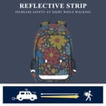thumbnail image 5 of FORMRS Unisex School Backpack 17" Student Travel Bag with Laptop Compartment, Cartoon Flowers, 5 of 7