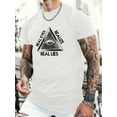 thumbnail image 1 of 100% Cotton "Realize the true lies" Letter Pattern Printing Casual Novel Men's Short-Sleeved Summer T-Shirt, Comfortable Fit, Fashionable Street Style Round Neck, Casual Sporty Tee, Comfy Tee, 1 of 5
