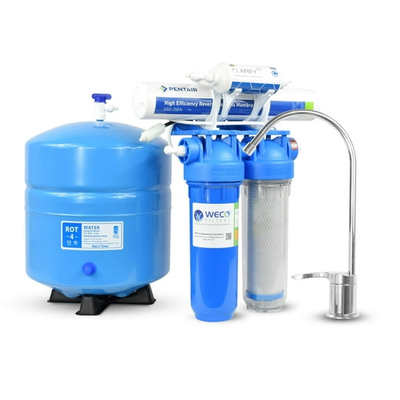 WECO CLARINA-75QD High-end Undersink Reverse Osmosis Drinking Water Filtration System with Quantum Disinfection