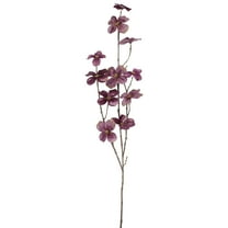 Velvet Dogwood Artificial Floral Christmas Spray - 39" - Pink