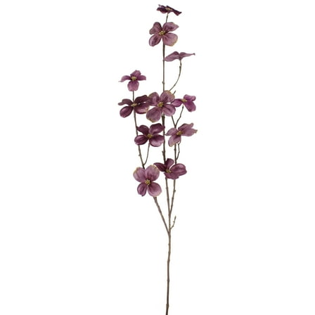 Velvet Dogwood Artificial Floral Christmas Spray - 39" - Pink