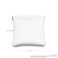 thumbnail image 3 of Oirlv 5-Pack 3.5" White Leather Magnetic Closure Pouches, Portable Jewelry & Accessory Storage Bags for Travel, 3 of 8