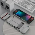 thumbnail image 3 of PlayVital AlterGrips Protective Slim Case for Nintendo Switch OLED, Ergonomic Grip Cover for Joycon, Dockable Hard Shell for Switch OLED w/Thumb Grip Caps & Button Caps - Classics NES Style, 3 of 9