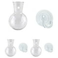 thumbnail image 3 of Gpaecead 2/4Pieces Wall Mounted Acrylic Vases Hydroponic Plant Holders with Suction Hooks for Home and Living Room Decoration, 3 of 8