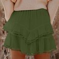 thumbnail image 3 of Jalioing Women's Shorts Summer Fashion Ruffle Waist Layered Shorts Loose Flowy Mini Skirts Tennis Golf Shorts, 3 of 7
