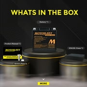 MBTX12UHD Motobatt 12V AGM Battery 200 CCA 14AH