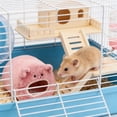 thumbnail image 6 of KOYPTL Cute Bear Shaped Stuffed Hamste Cave Bed,Warm Soft Enclosed Hideout Nest with Cushion,Cozy Anti-Calming Sleeping House for Small Pets Hamste Indoor Rest, 6 of 6