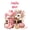 Colorful, variant on meiyoeat Ckawaii Highland Cattle Full Size Comforter Sets,Pink Bow Floral Blossom Bedding Comforter Set For Girls,Pink Reversible,3pcs,1 Comforter and 2 Pillowcases