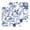 Blue, variant on White Blue Spring Floral Kitchen Dish Towels for Drying Dishes Set of 2, Summer Botanical Hummingbird Waffle Weave Microfiber Hand Tea Bathroom Towels Quick Dry & Absorbent Towel 12x12
