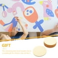 thumbnail image 5 of 30 Pcs Round Wood Chips Wooden Craft Cutout DIY Graffiti Blocks Hollow Unfinished, 5 of 6