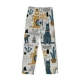 thumbnail image 4 of Kdxio Llama and Cactus1 Print Men's Sleep Pajama Pant Lounge Pants with Pockets, 4 of 8