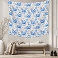thumbnail image 5 of Blue Crab Coastal Tapestry for Bedroom Wall Hanging Tapestry, Summer Beach Nautical Starfish Ceiling Backdrop Tapestries Poster Blanket Wall Decor for Teens Room Living Room Dorm 39" x 59", 5 of 8