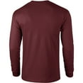 thumbnail image 2 of Gildan Mens Plain Crew Neck Ultra Cotton Long Sleeve T-Shirt, 2 of 5