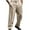 Khaki, variant on Brondbend Mens Slim Work Pants Comfortable Work Pants Men Straight Leg Stretch High Waist Zipper Pocket Button Trousers Solid Fashion Wrinkle-Free Trousers Classic Fit Party Suit Pants
