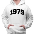 thumbnail image 2 of 1979 College Style Hoodie Sweatshirt Unisex Large White, 2 of 5