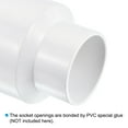 thumbnail image 5 of Uxcell ID Reducer Pipe Fitting Straight Adapter Connector, White 90mm to 63mm 3, 5 of 6