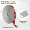 thumbnail image 2 of Uxcell Protector 0.8"x29.5 ft Self Adhesive Guard Gray for Wall Table Floor, 2 of 5