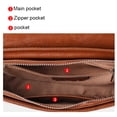 thumbnail image 3 of Genuine Cowhide Leather Crocodile Grain Shoulder Bag, Women's Underarm Handbag, Daily Travel Purse, 3 of 15