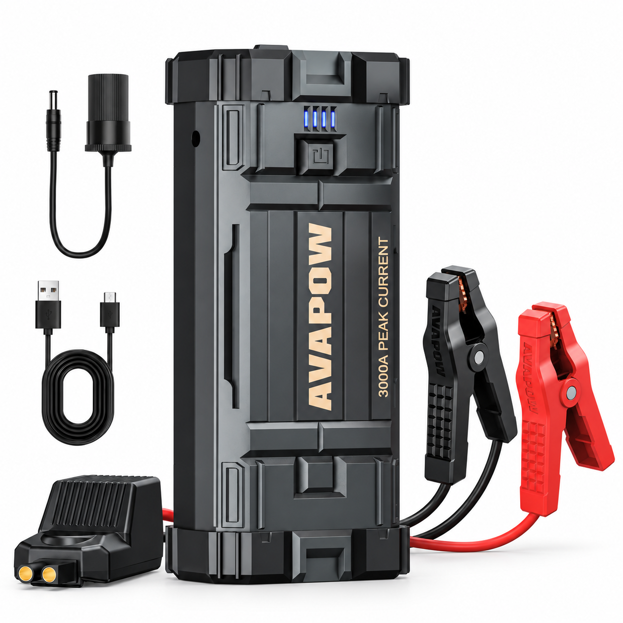 AVAPOW A28 Car Jump Starter, 3000A Peak Battery Jumper photo 1
