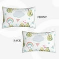 thumbnail image 4 of Balery Green Blue Avocado Pillow Covers,Bed Pilowcases,Reversible Plush Throw Pillow Covers End Pillow Encasement,Pillow Case - 14"X20", 4 of 9