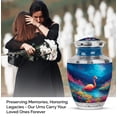 thumbnail image 3 of MUKTIVE Flamingo Urns for Human Ashes Adult Woman - Black Large Urns for Ashes Adult Male - Decorative Funeral Urn for Grandmother - 10 Inch Cremation Urn for Father, 3 of 7