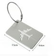 thumbnail image 3 of Portable Metal Information card Airplane Check-in Holiday Travel Travel Accessories Metal Luggage Tag Aluminum Alloy Listing Airplane Suitcase Tag Boarding Pass COFFEE, 3 of 8