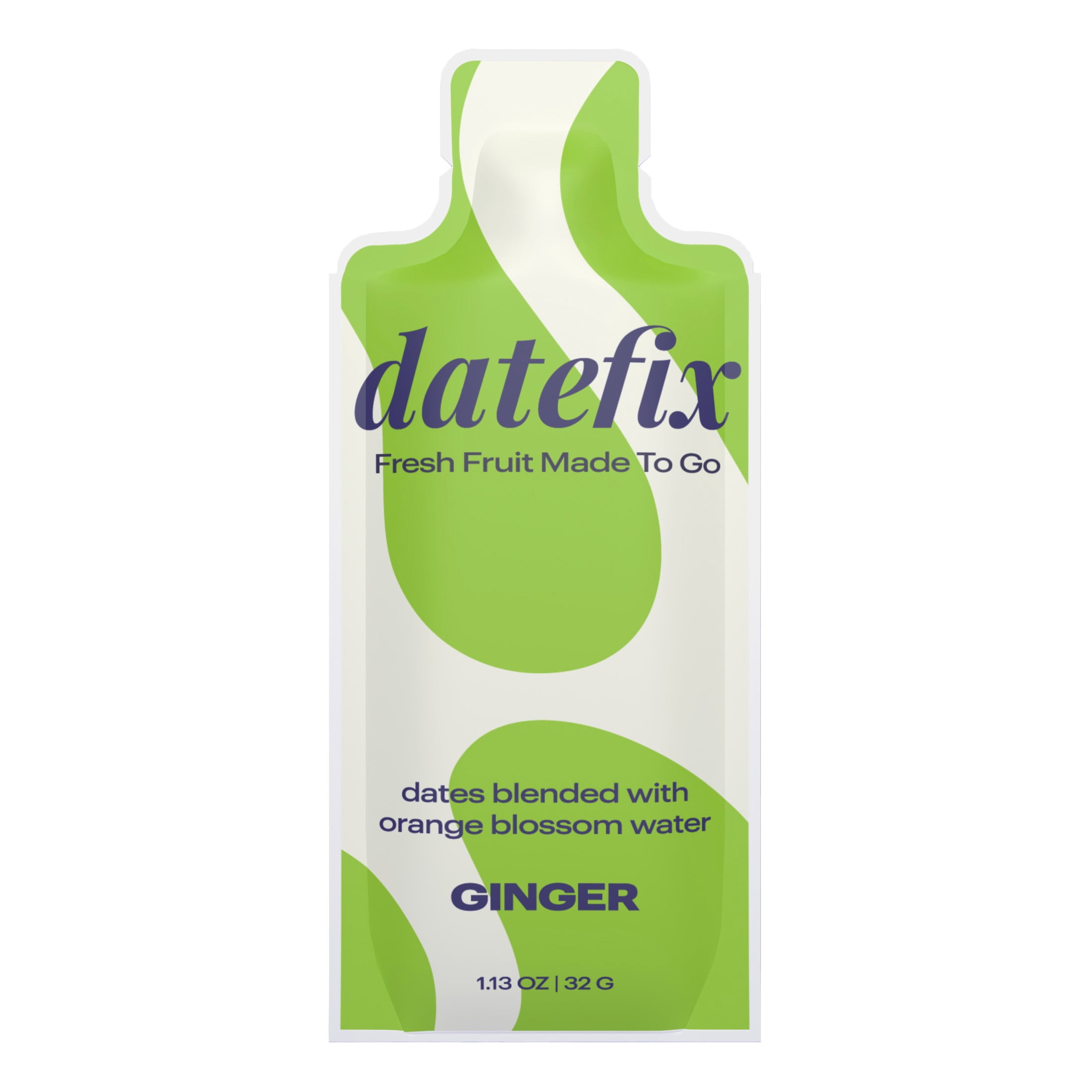 (2 pack) DATEFIX® Ginger Whole Food Energy Snack, 1.13 oz Pouch