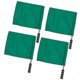 thumbnail image 3 of 4pcs Track And Field Events Referee Flag Match Stainless Steel Pole Command Flag Hand Signal Flags (green), 3 of 3