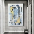 thumbnail image 3 of Large Abstract Home Decor Textured Hand Painted Oil Painting On Canvas Building Handmade Painting Home Art Contemporary Wall Art For Living Room, 3 of 7