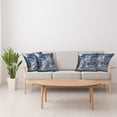 thumbnail image 4 of Ambesonne Fantasy Throw Pillow Cover 4 Pack, Island Castle Full Moon, 16", Dark Blue Grey White, 4 of 5