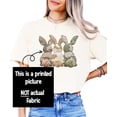 thumbnail image 4 of Ink Printed Image NOT a Quilt Patch - Camo Bunny Trio Easter Graphic Tee Pepper Shirt Adult Medium, 4 of 7