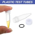 thumbnail image 4 of Uxcell 1.5ml Plastic Cryogenic Vial, 200Pcs Cryogenic Vial Screw Top Test Tube, White Cap, 4 of 5