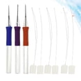 thumbnail image 3 of KAKOWELY punch embroidery needles 1 Set of 9pcs DIY Embroidery Pen Punch Needle Pen Felting Needle Pen Threads Knitting Tool Needlework Tools (3PCS Needlework Pens and 6PCS Threading Steel Wire), 3 of 4