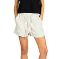 thumbnail image 2 of Musuos Women Casual Shorts, Summer Elastic Waist Striped Short Pants for Daily, 2 of 7