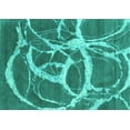 thumbnail image 1 of Ahgly Company Indoor Rectangle Abstract Turquoise Blue Contemporary Area Rugs, 7' x 9', 1 of 4