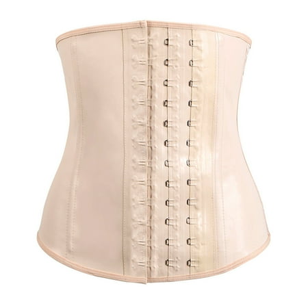 

AOOCHASLIY Shapewear for Women Clearance Cotton Lining Shiny Rubber Corset Rubber Press Buckle Girdle Rubber Corset