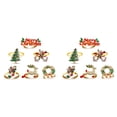thumbnail image 1 of Servilleteros Navideños del Juego 12, Delicadas Decoraciones de Mesa para Navidad Vacaciones Bodas Banquetes Cumpleaños Decoración de Mesa Diaria, 1 of 5
