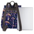 thumbnail image 3 of Easygdp Floral Hippie Mushrooms Mochila de Cuero para Mujeres, Bolso de Hombro, Bolsos de Mano de Moda para Trabajo y Viajes, 3 of 4