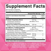 MaryRuths Probiotic Beauty+ with Vitamin C & Biotin for Hair, Skin, Nails Support, 60 Capsules